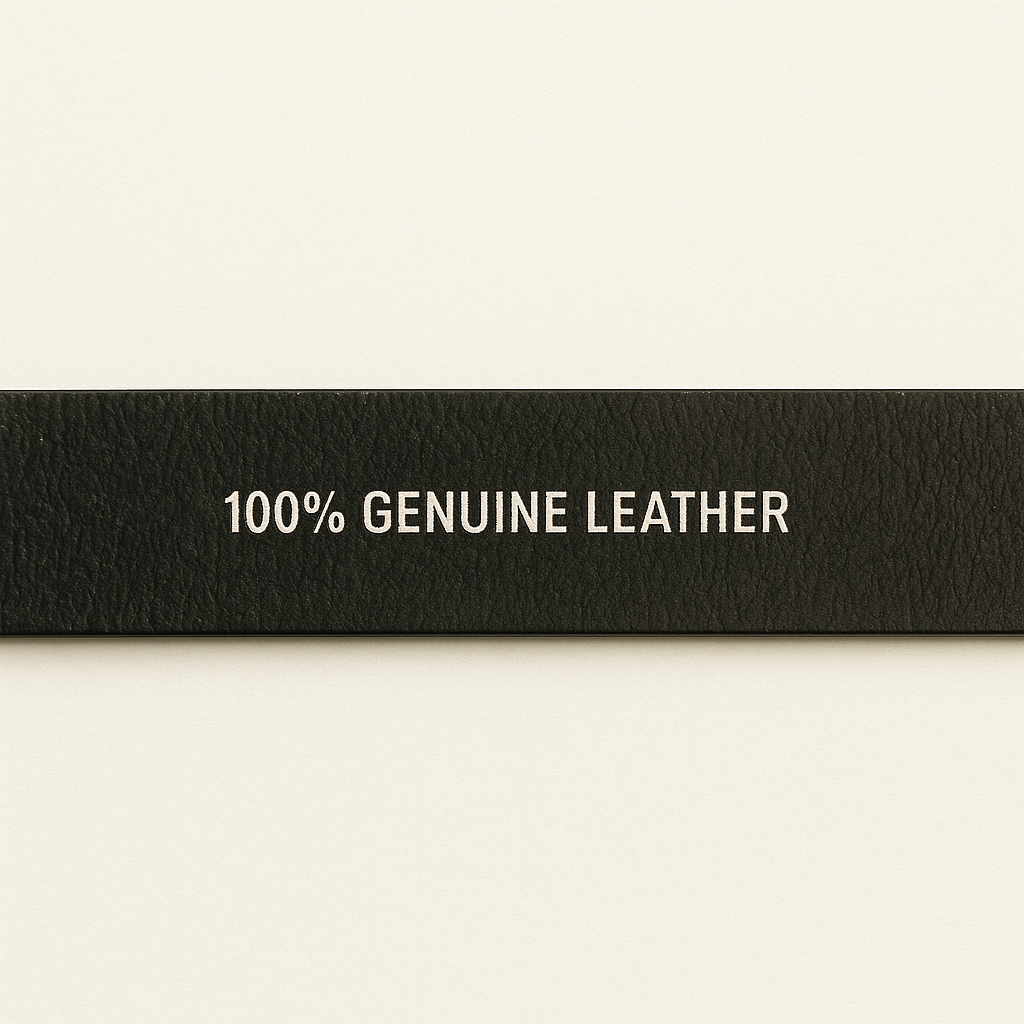 100% Genuine Leather Belt for Men – Brown & Black | Stainless Steel Buckle | Sizes 30" to 46"